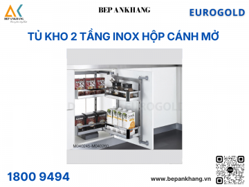 Tủ kho 2 tầng inox hộp cánh mở M040245 (EKB15245) – Eurogold